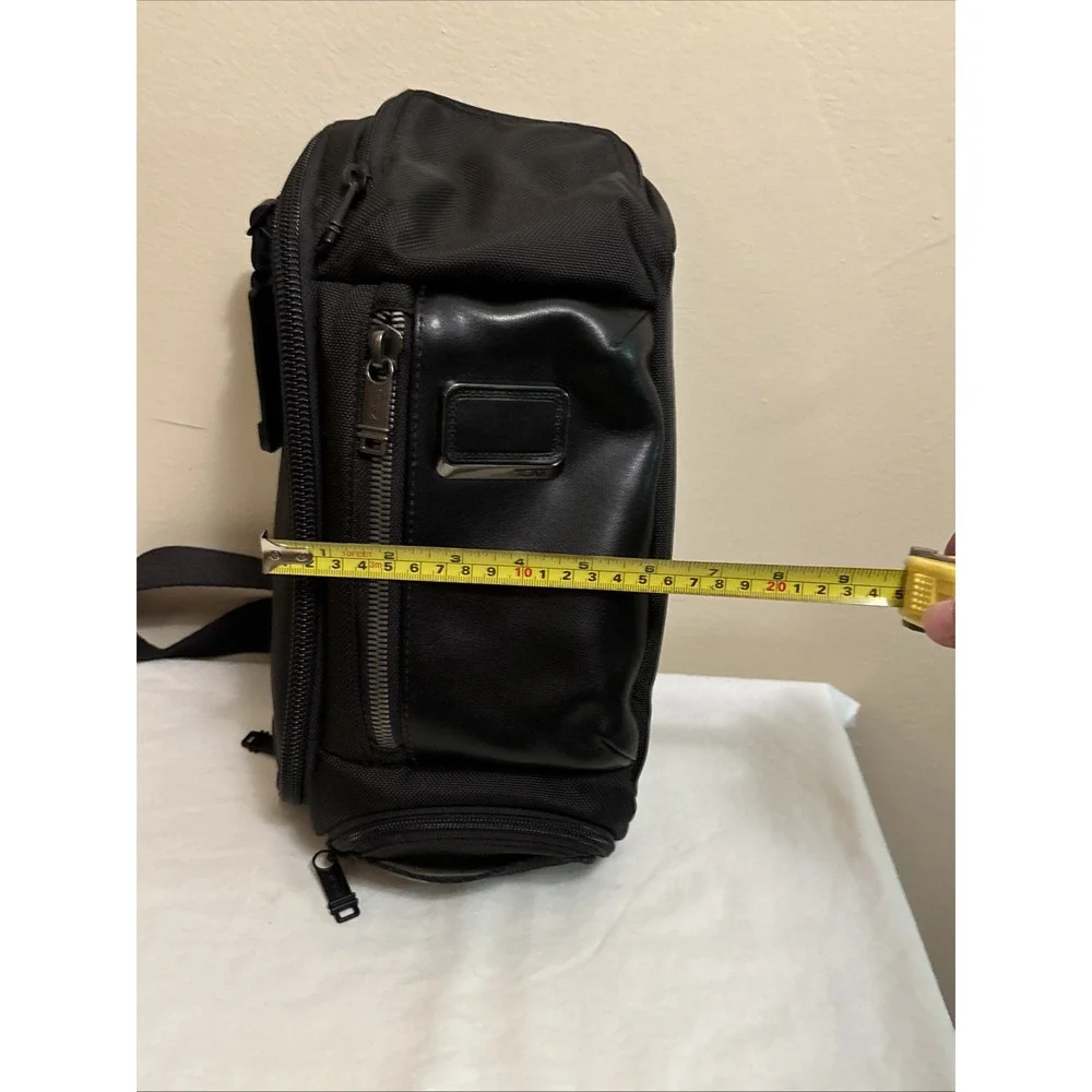Tumi Alpha Bravo Kelley Chest Sling Bag Black Ballistic Nylon 232399D